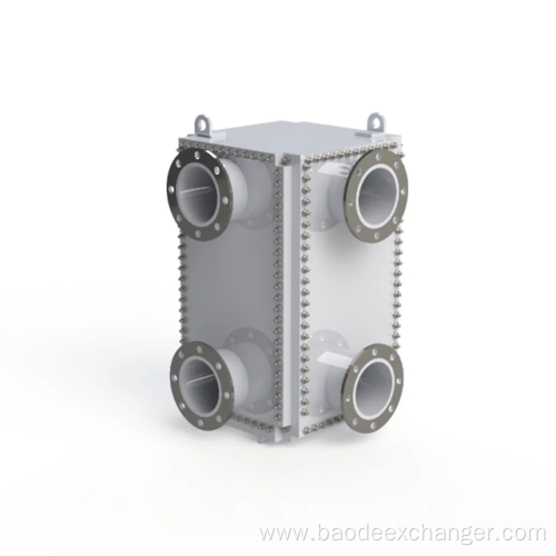 Titanium welded compabloc plate heat exchanger for steam